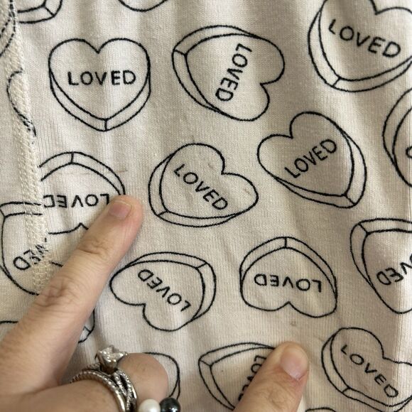 Hanna Andersson Pajamas Size 120 Cm Or US 6 Conversation Hearts Valentines Day - Picture 5 of 8